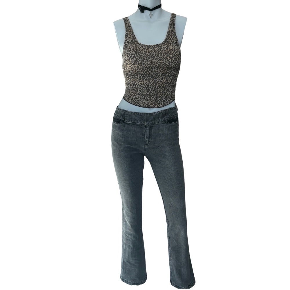 Nine West Women’s Y2K Grey Wash Bootcut Jeans Size 4 – Early 2000s Revival
